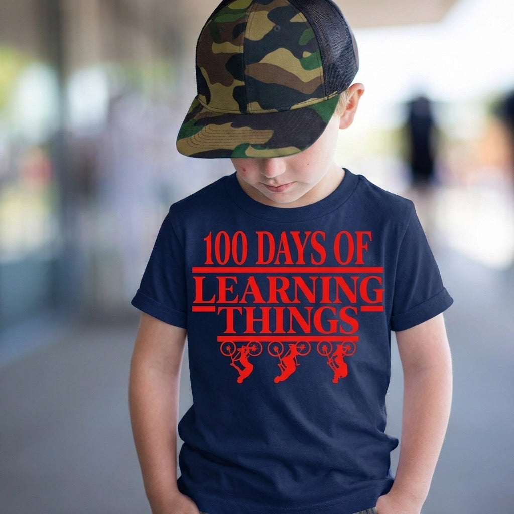 100 Days of Learning Things Kids T-Shirt