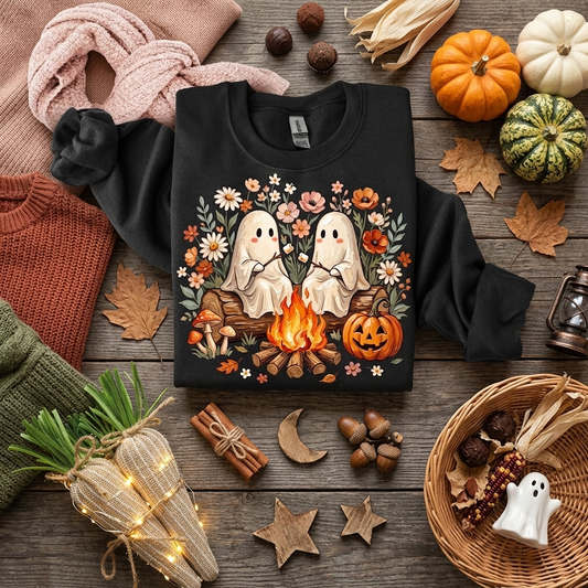 Ghost Campfire Crewneck