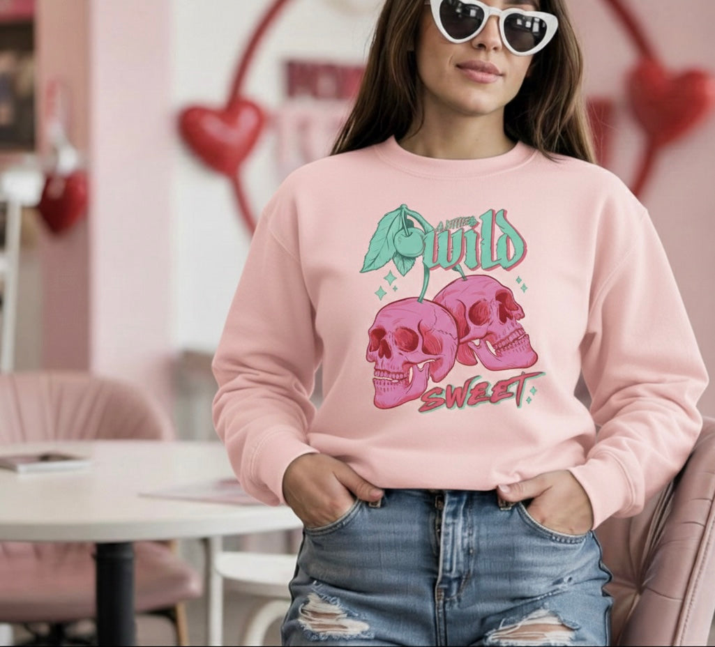 A Little Wild & Sweet Valentine Crewneck