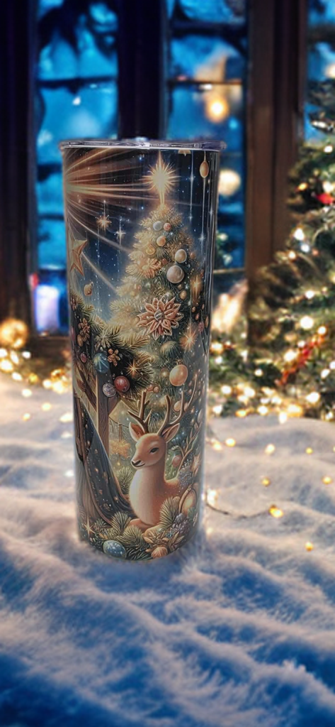 Silent Night Nativity 20oz tumbler-Holiday insulated cup