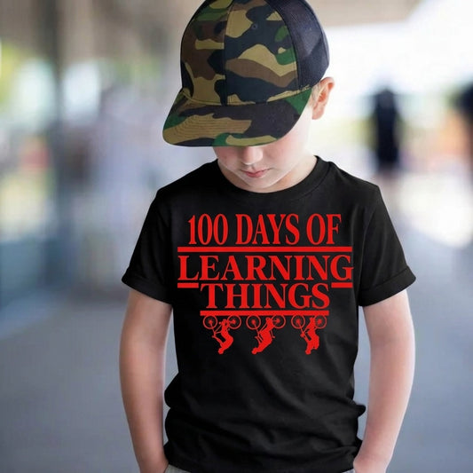 100 Days of Learning Things Kids T-Shirt