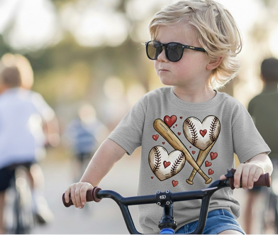 Baseball Valentine Boys T-Shirt