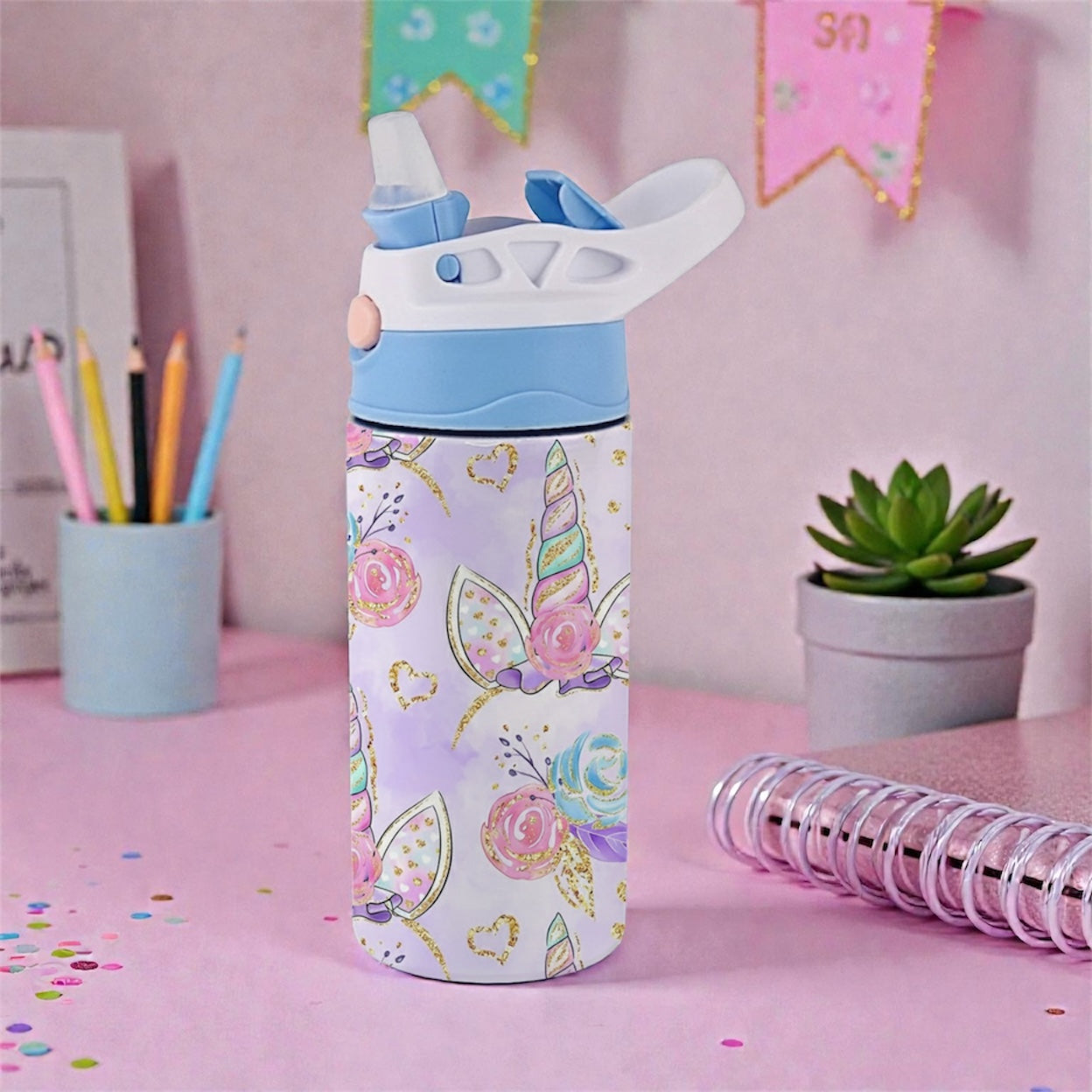 Unicorn Horn Kids Tumbler – Magical Children’s Drinkware