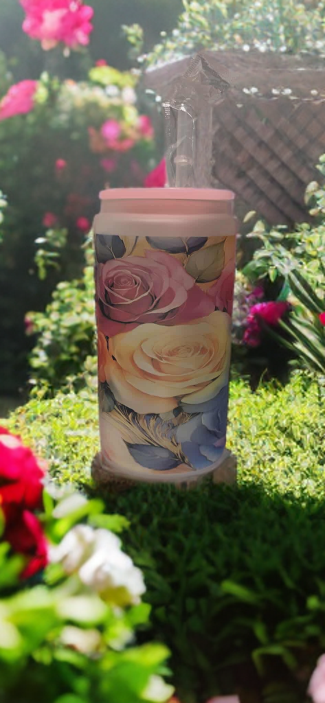 Rose Glass Tumbler
