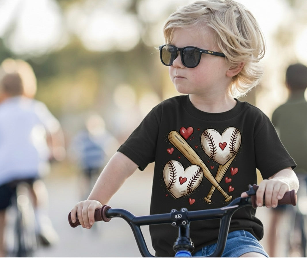 Baseball Valentine Boys T-Shirt