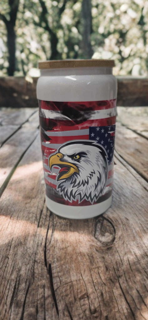 American Pride Glass Cup