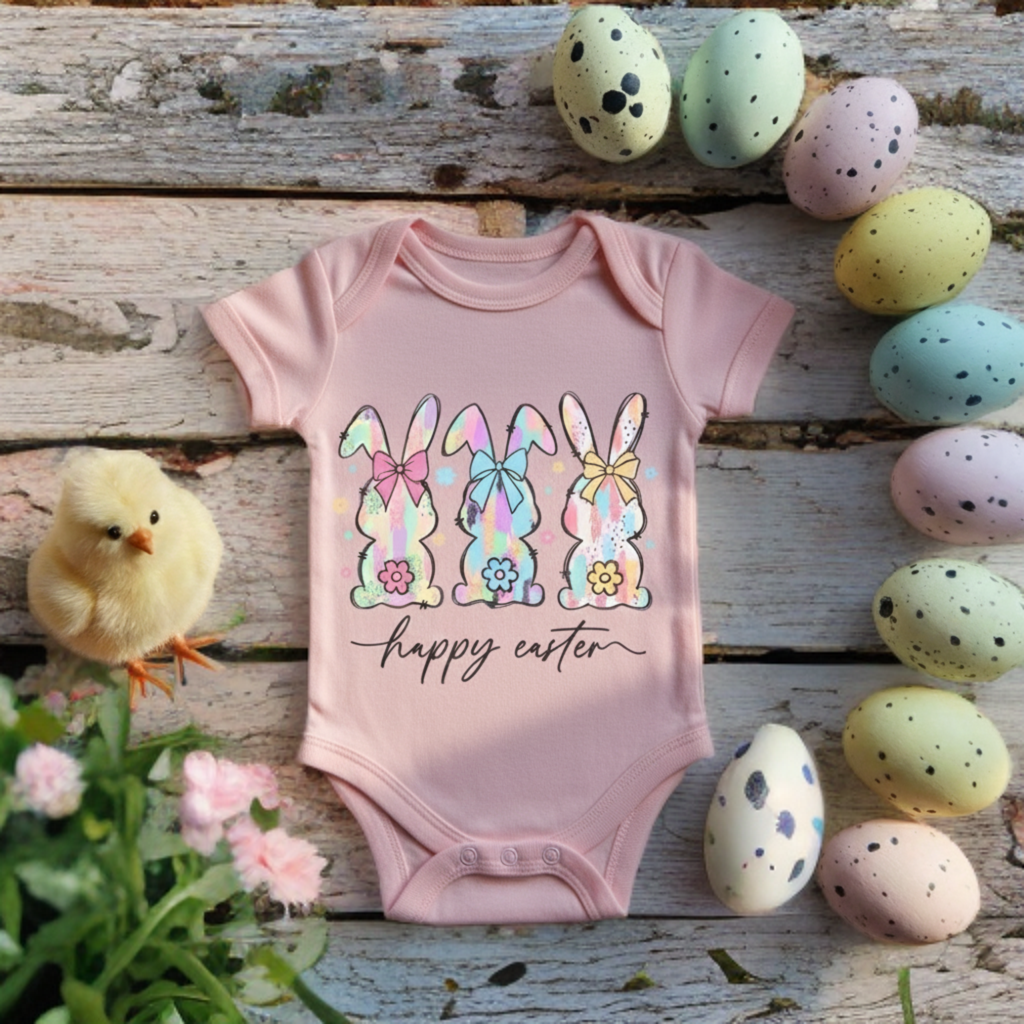 Happy Easter Baby Onesie – Easter Baby Bodysuit