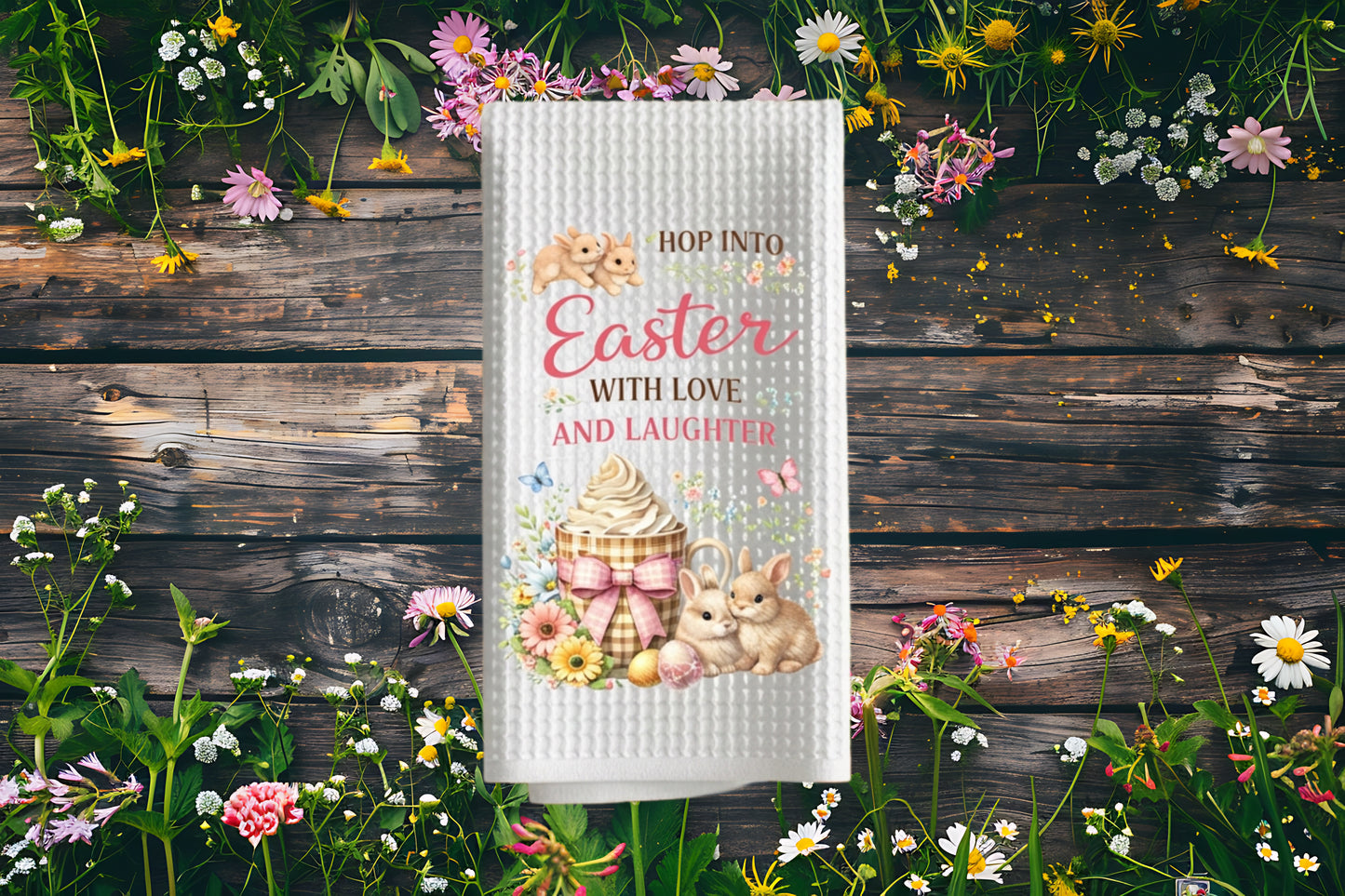 Easter Love Dish Towel
