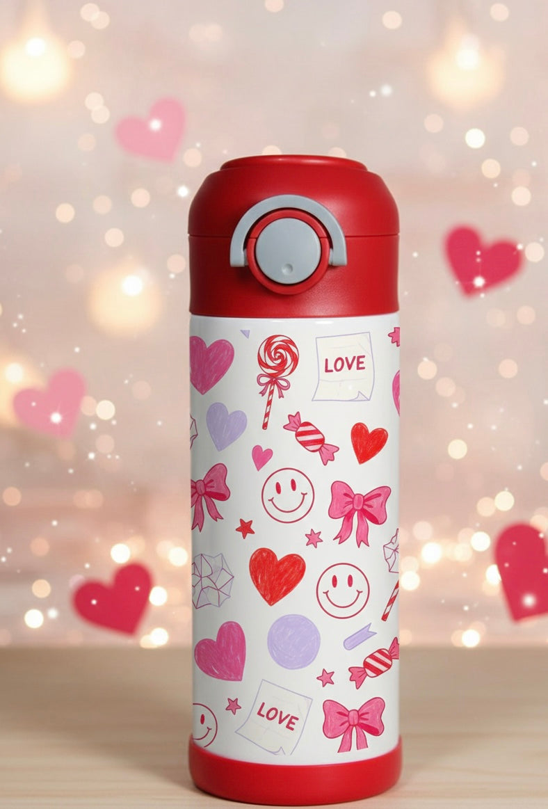 Retro Kids Valentine’s Tumbler