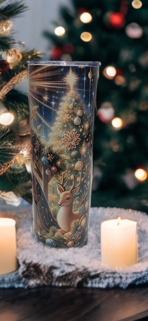 Silent Night Nativity 20oz tumbler-Holiday insulated cup