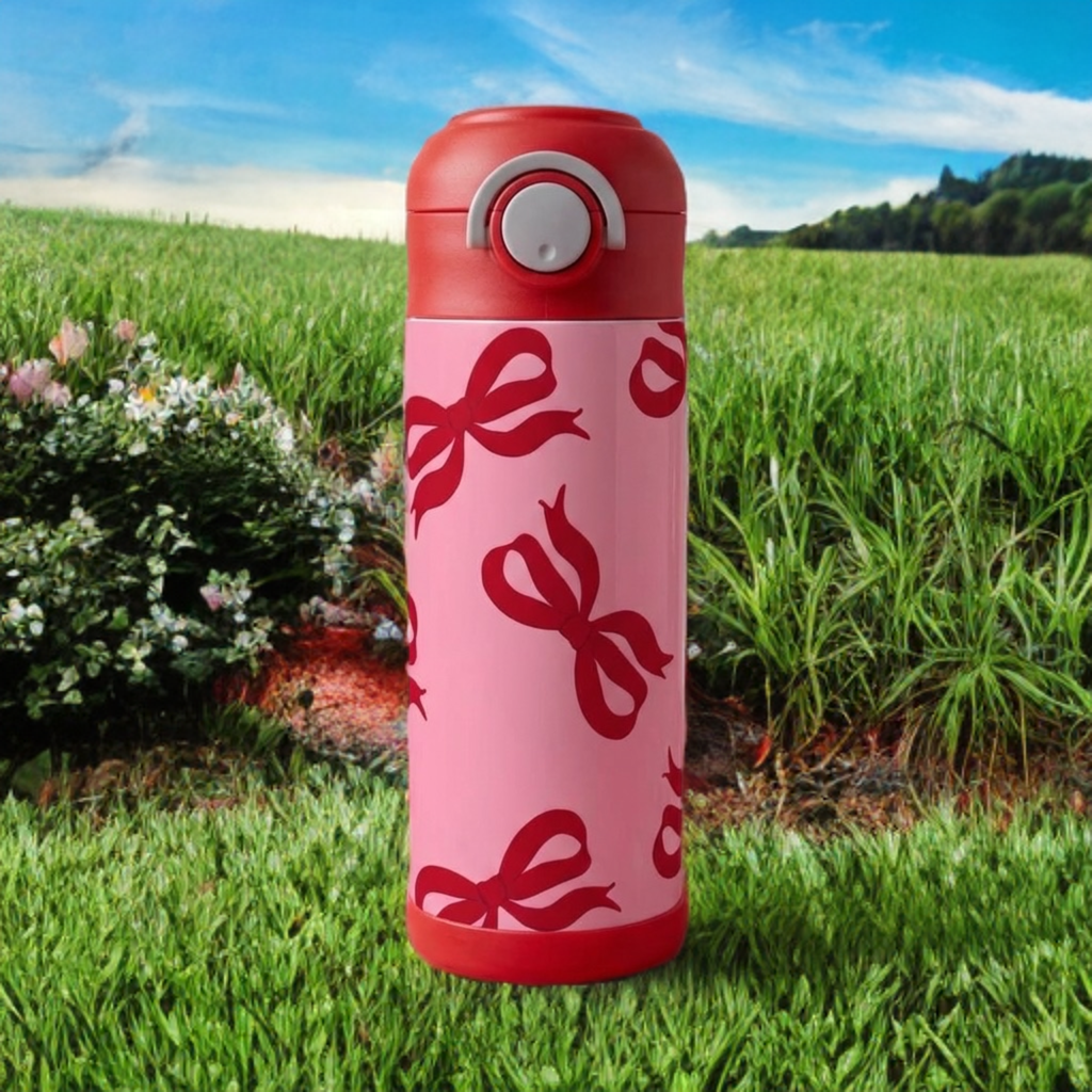 Kids Ribbon Tumbler – Cute Kids Drinkware Cup