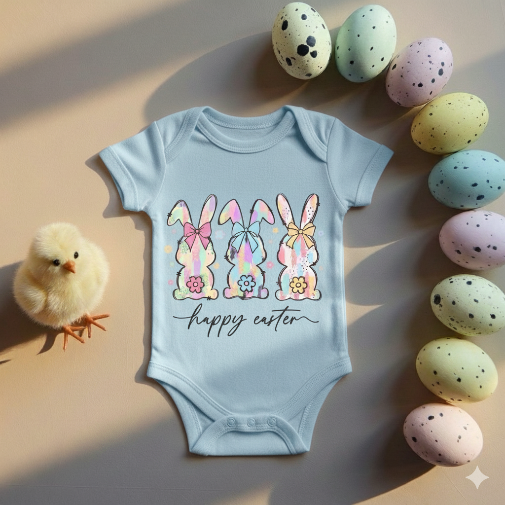 Happy Easter Baby Onesie – Easter Baby Bodysuit