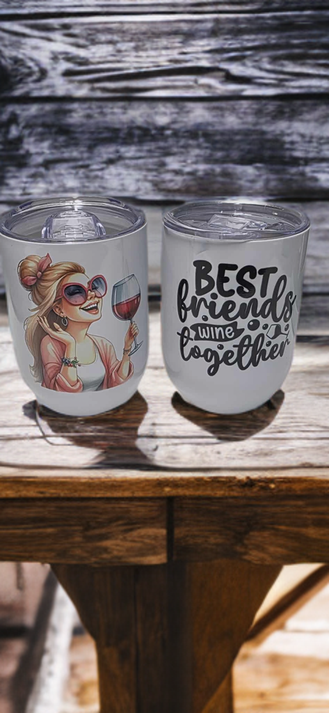 Best Friends Wine Together – Wine Tumbler