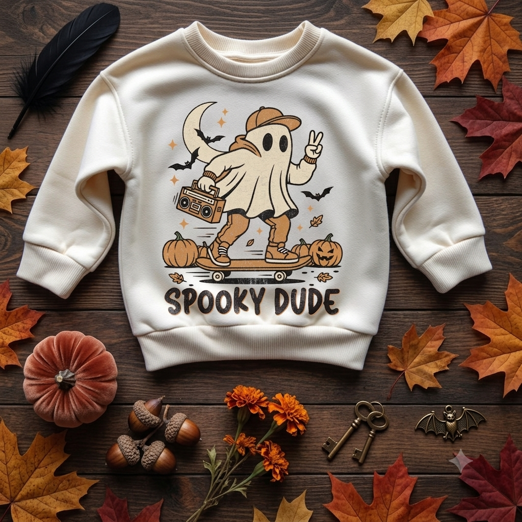 Spooky Dude Toddler Crewneck