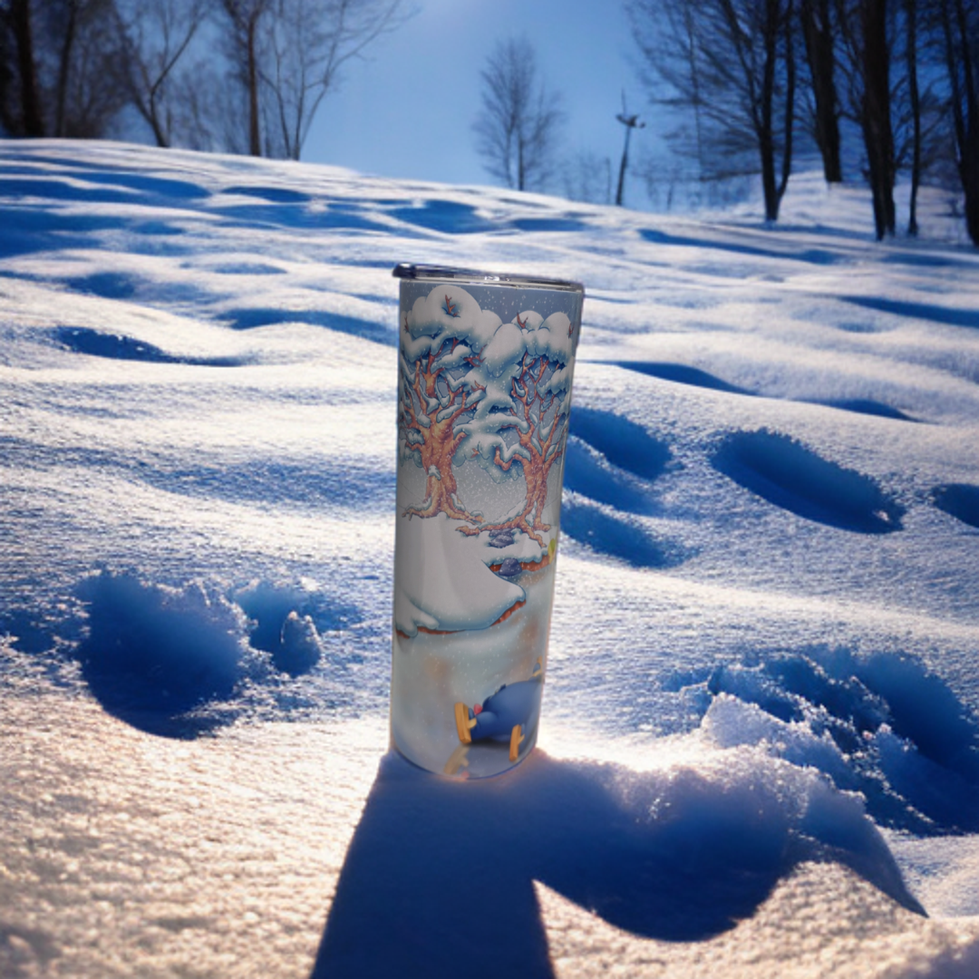 Winnie The Pooh Christmas Tumbler- 20oz Holiday Tumbler