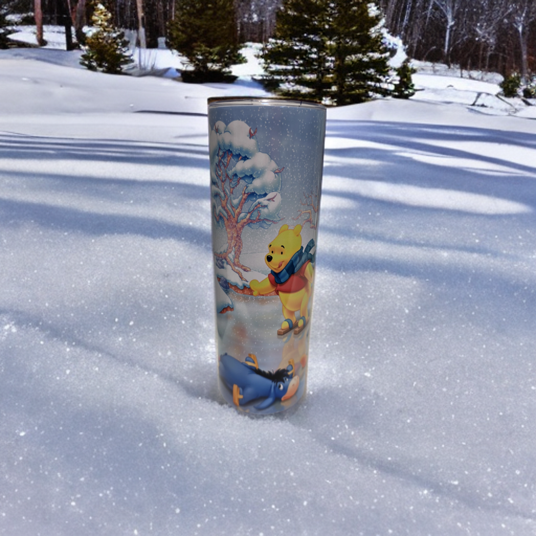 Winnie The Pooh Christmas Tumbler- 20oz Holiday Tumbler