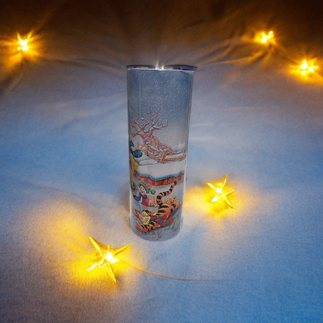 Winnie The Pooh Christmas Tumbler- 20oz Holiday Tumbler