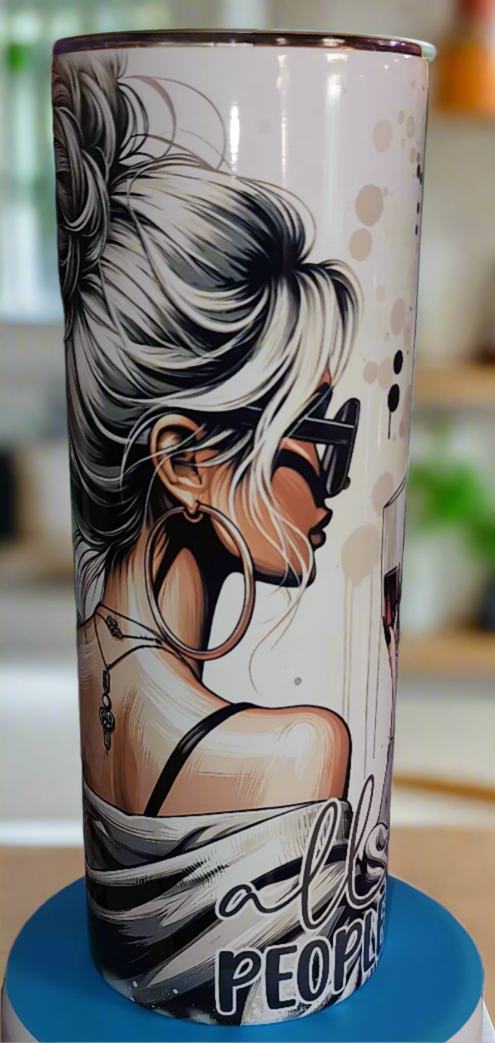 Nope Not Today People 20oz Tumbler – Funny Adult Drinkware