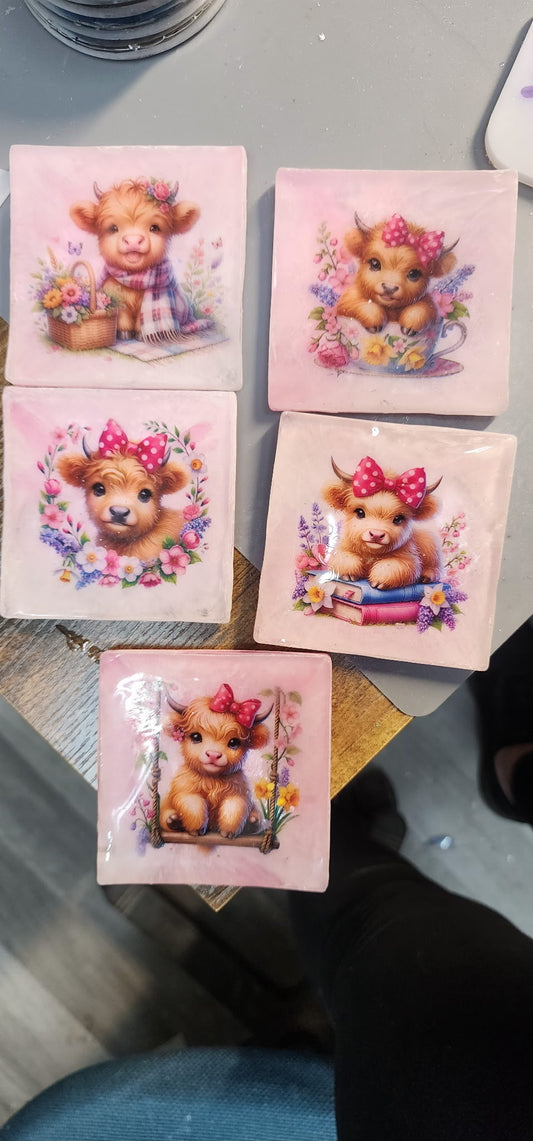 Cow Table Coasters- Cute And Durable Home Decor